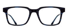 Matsuda M1035 Blue Demi rectangle acetate optical frame front view