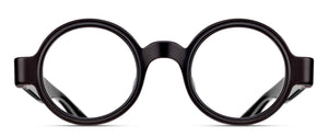 Matsuda M1041 Matte Black-Black round acetate optical frame front view