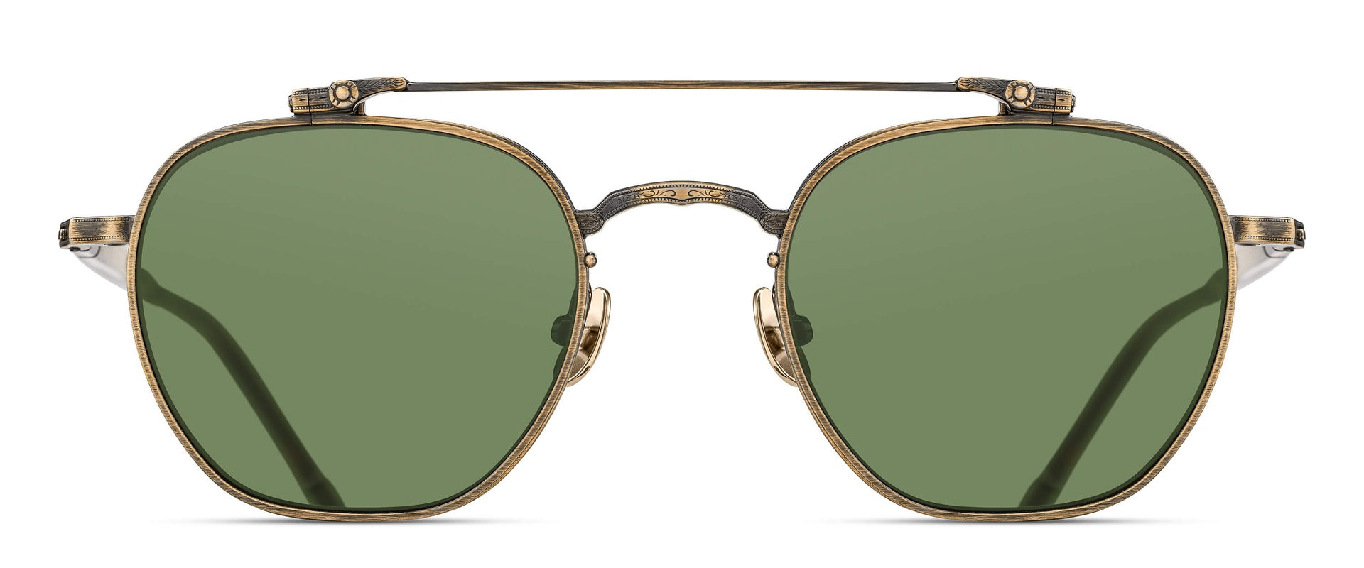 サングラス MATSUDA Matsuda - M3148.SG - brushed gold blue grey Matsuda - M3148 Sunglasses | Specs Collective