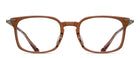 Matsuda M2076 Beer Brown - Antique Gold acetate sunglasses front view