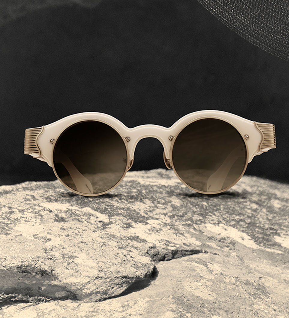 Matsuda Official | 10605H Round Sunglasses - Hand Made in Japan