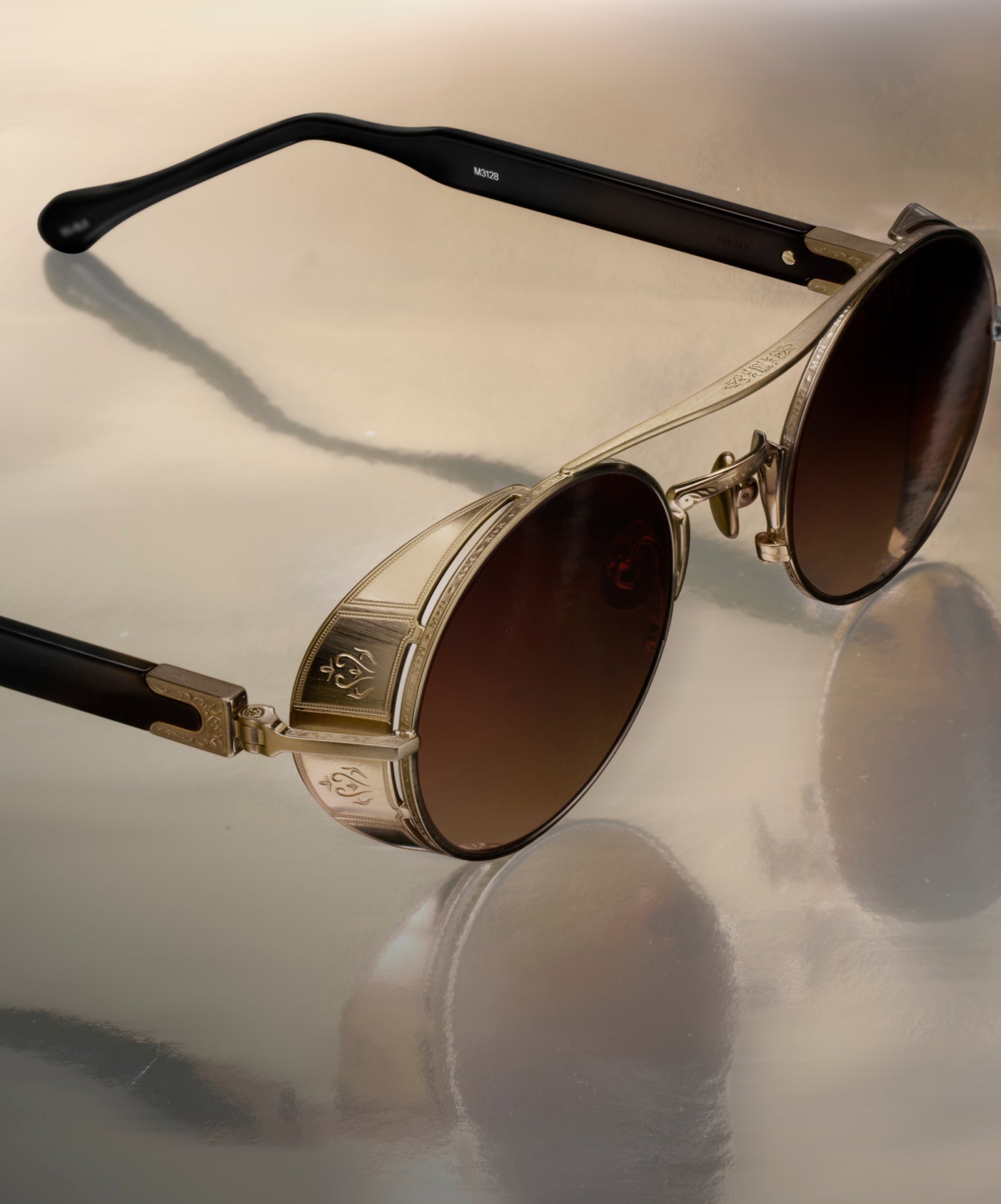 Matsuda Official | M3128 Round Sunglasses - Hand Made in Japan