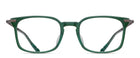 Matsuda M2076Matte Bottle Green - Antique Silver acetate sunglasses front view
