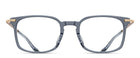 Matsuda M2076 Light Blue Crystal - Brushed Pale Gold acetate sunglasses front view