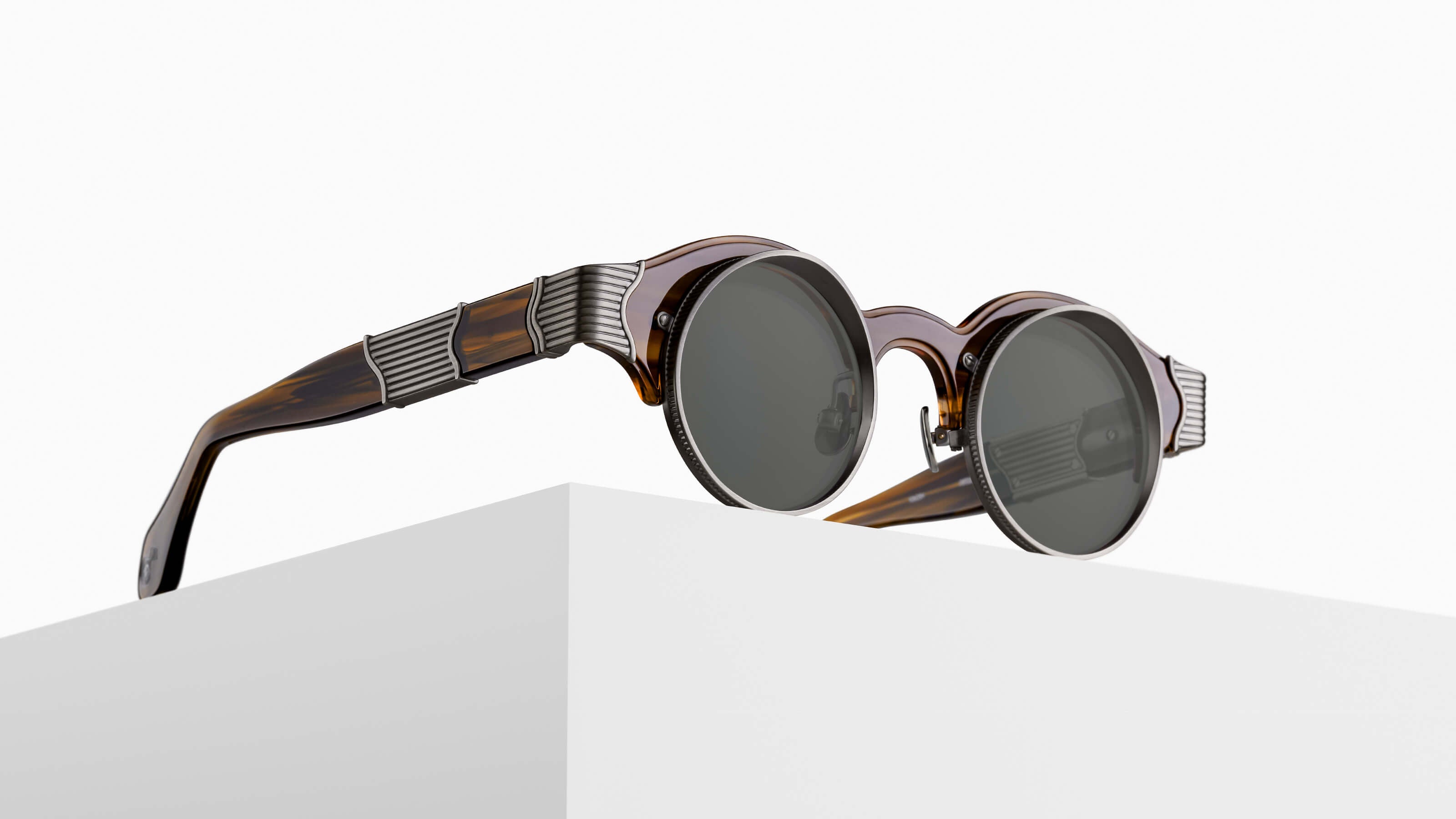 Matsuda Official | 10605H Round Sunglasses - Hand Made in Japan Matsuda Official | 10605H Round Sunglasses - Hand Made in Japan