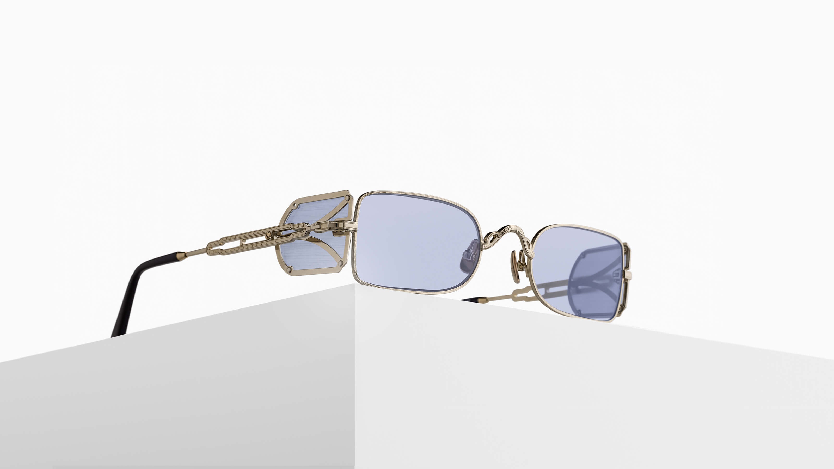 サングラス MATSUDA SS25 Unisex SUNGLASSES (10611H.SG BG-BS GOLD) Matsuda Official | 10611H Rectangle Sunglasses - Hand Made