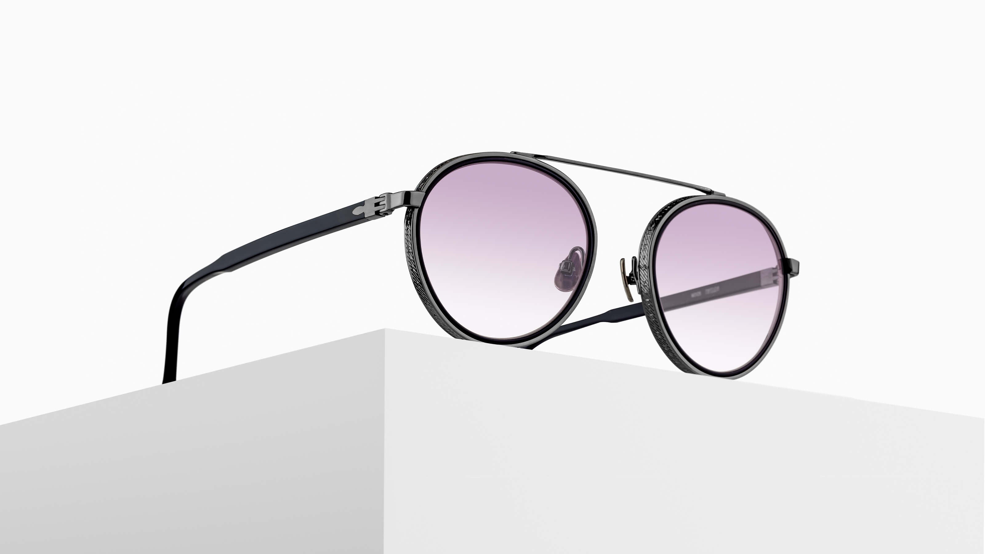 matsudat② Matsuda: SSENSE Exclusive Brown & Black M2055 Sunglasses