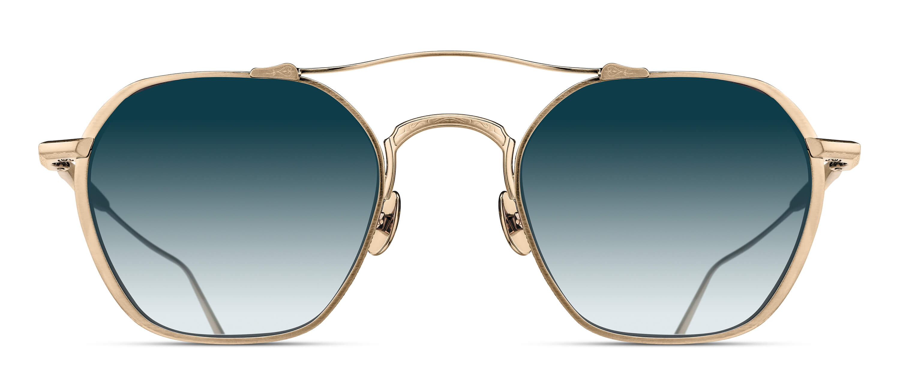 サングラス MATSUDA Matsuda - M3146.SG - brushed gold blue gradien Matsuda - M3146 Sunglasses | Specs Collective