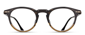 Matsuda M2058 Half Demi round acetate optical frame front view