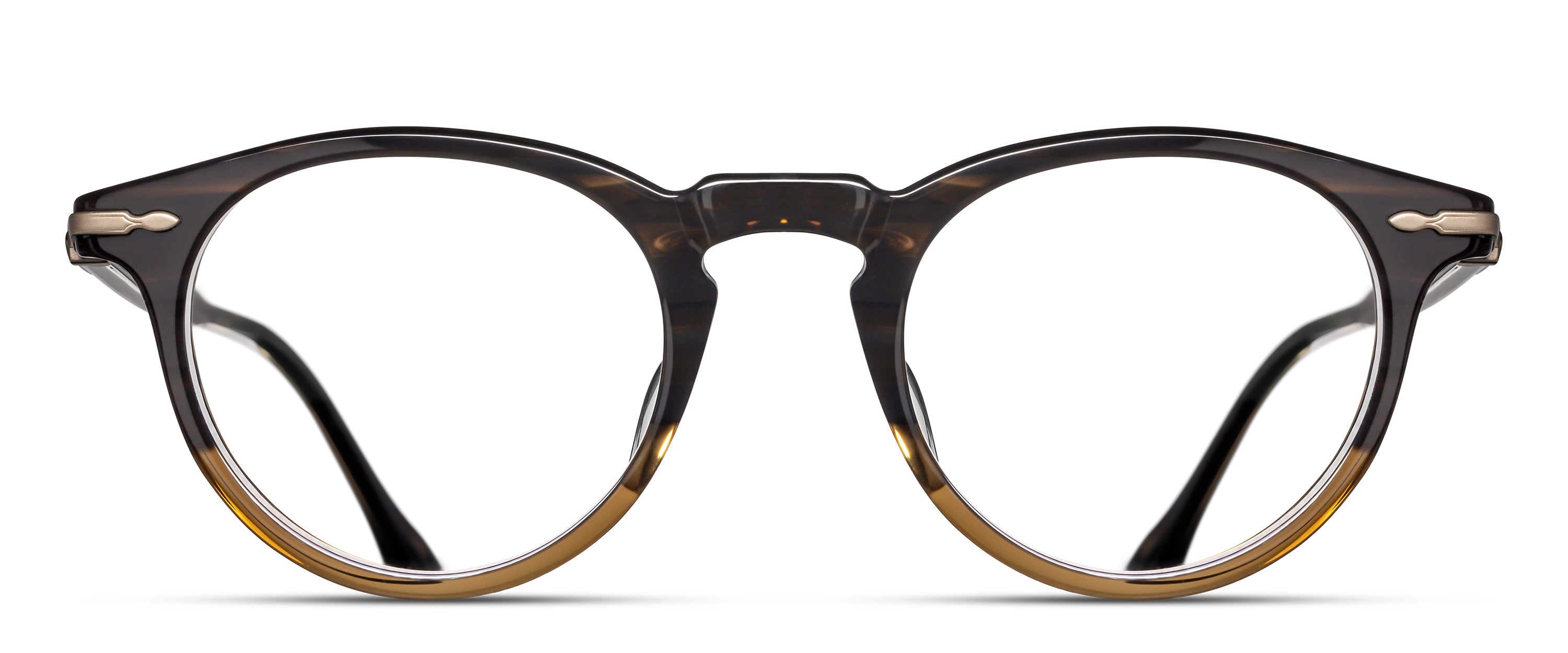 Matsuda M2058 Half Demi round acetate optical frame front view